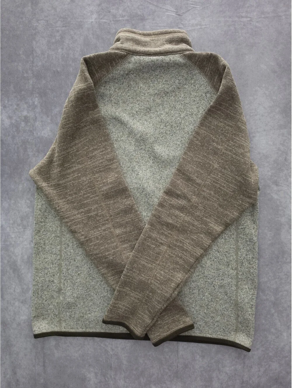 Patagonia Better Sweater 1/4 Zip Fleece Pullover Men's Large Gray Brown Outdoor